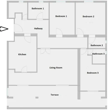 Апартаменты 3 Bedroom With Terrace & Sea View Дубровник